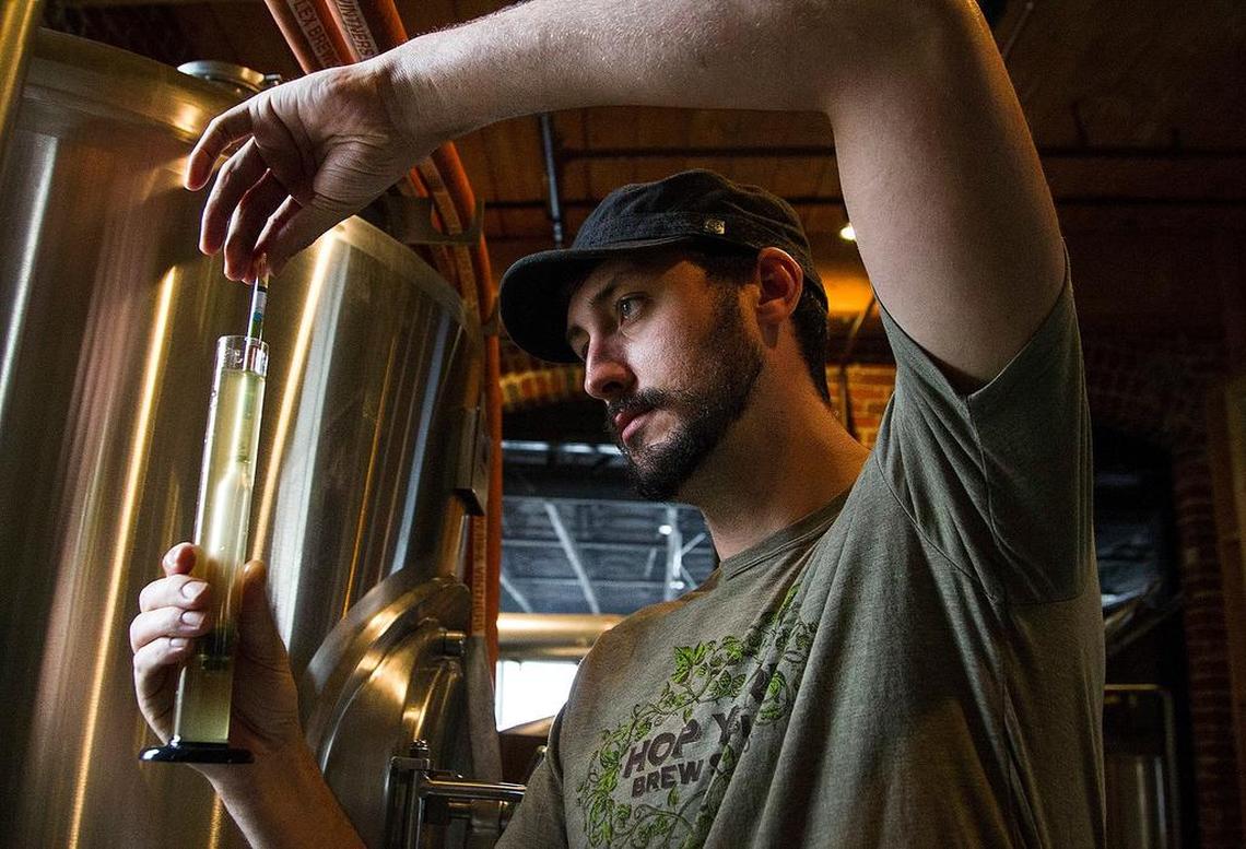 Matt Rogers, the Brew Master at Old Mill Brewpub in Lexington.