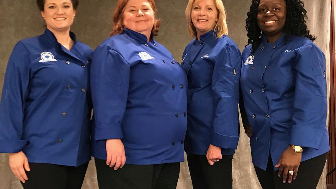 The 2018 Chef Ambassadors, from left, Sarah McClure, Southside Smokehouse, Landrum; Michelle Walker, Charleston Grill; Heidi Vukov, Croissants Bistro & Bakery and Hook & Barrel, Myrtle Beach; Kiki Cyrus, Kiki’s Chicken and Waffles, Columbia.