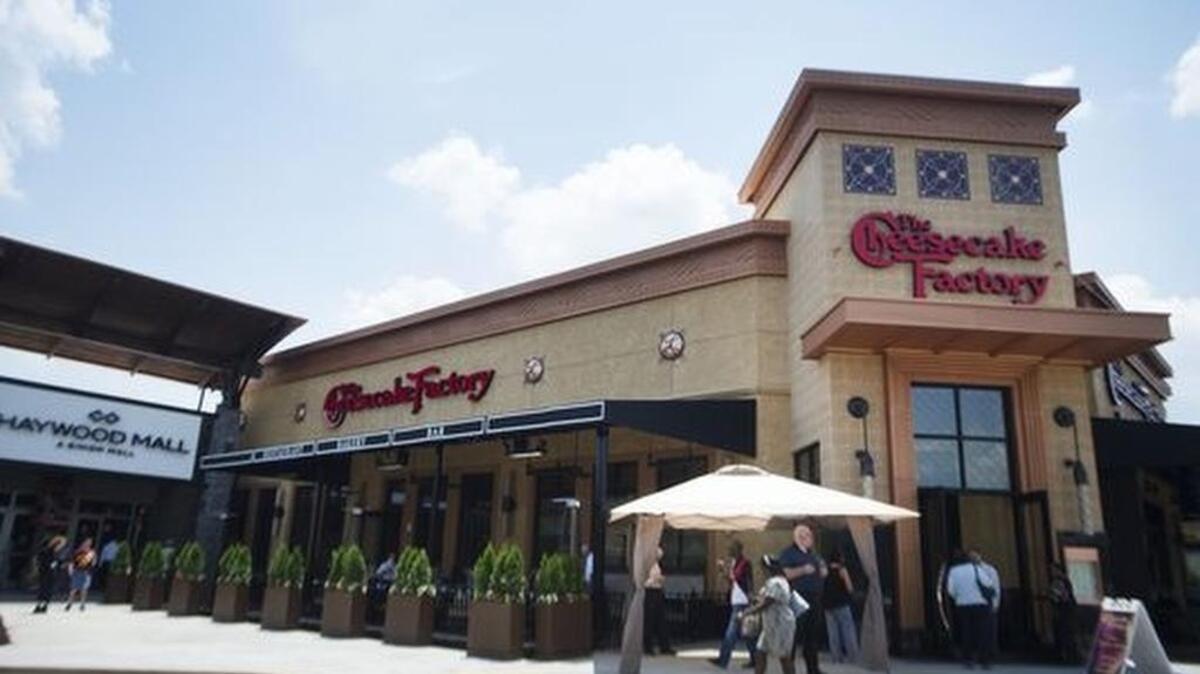 The Cheesecake Factory opened in Greenville this spring. One of its dishes was noted in the Xtreme Eating Awards.