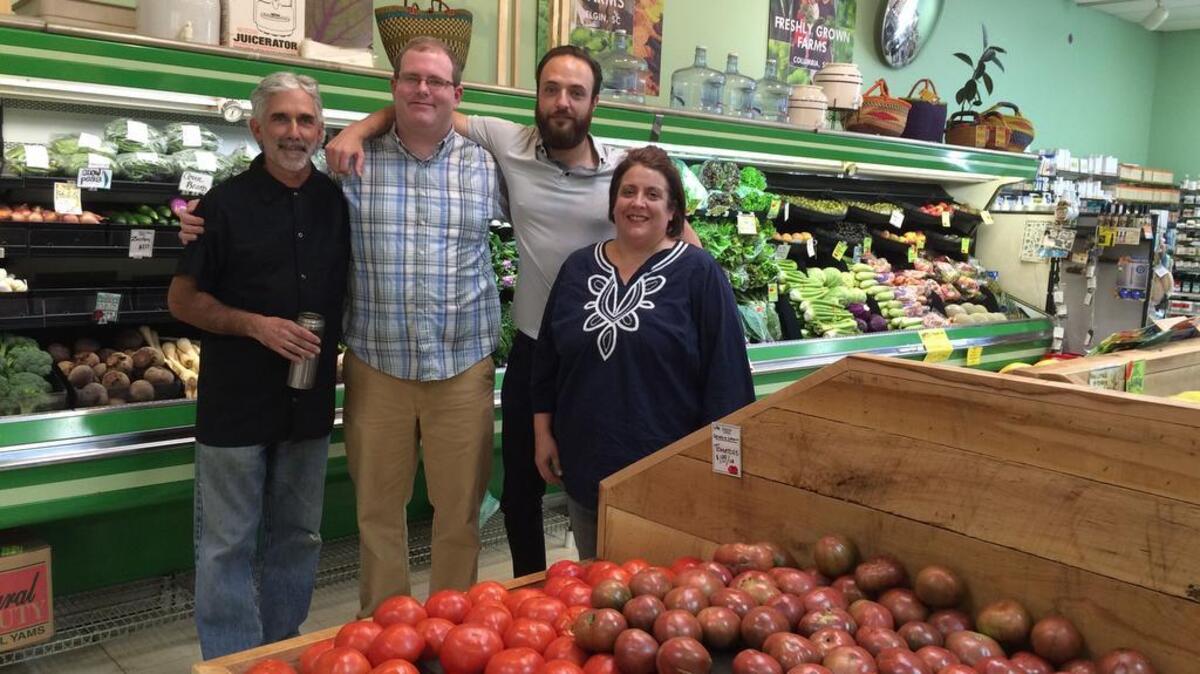 From left, Benoit St. Jacques, Jim McFadden, Bryan Tayara and Katie McFadden