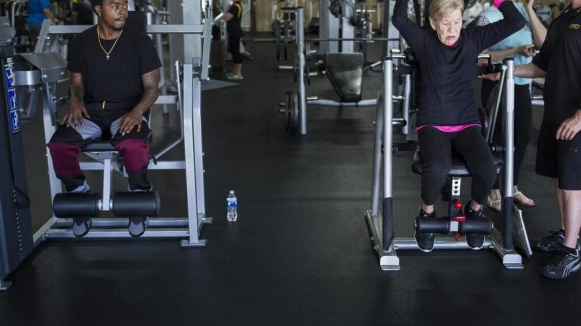This 90-year-old Anderson woman lifts 180 pounds in the gym