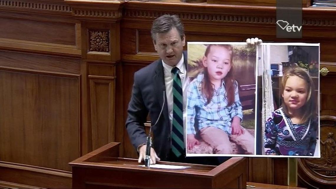 Sen. Tom Davis, R-Beaufort, tells fellow senators on April 26 about a S.C. child who could benefit from medical marijuana if the state legalized it. Since April 12, Davis has taken a five-minute point of personal interest on the Senate floor each day to share stories of those who could benefit from a change in state law.