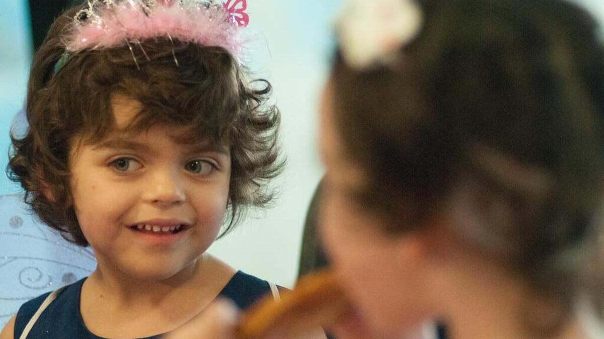 Caroline Keene Adams celebrates her 5th birthday with 15 friends at the Caribbean Resort and learns details about her upcoming trip to Walt Disney World - a wish granted by Make-a-Wish South Carolina.