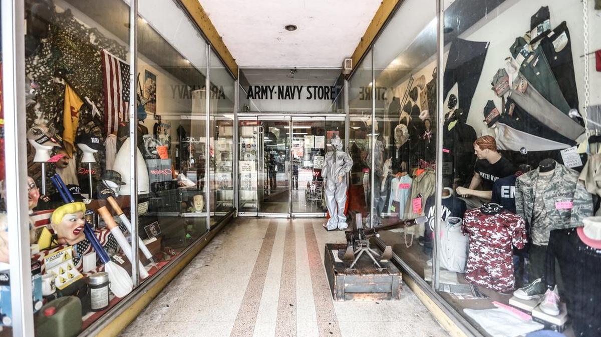 The Army Navy Store's future is now uncertain as the building that currently houses it at 1621 Main St. was sold on Oct. 2 to Agape Senior, the senior care services company that located its headquarters across the street at 1614 Main St. last year. The 17,000-square-foot building also houses eatery Salina Café.