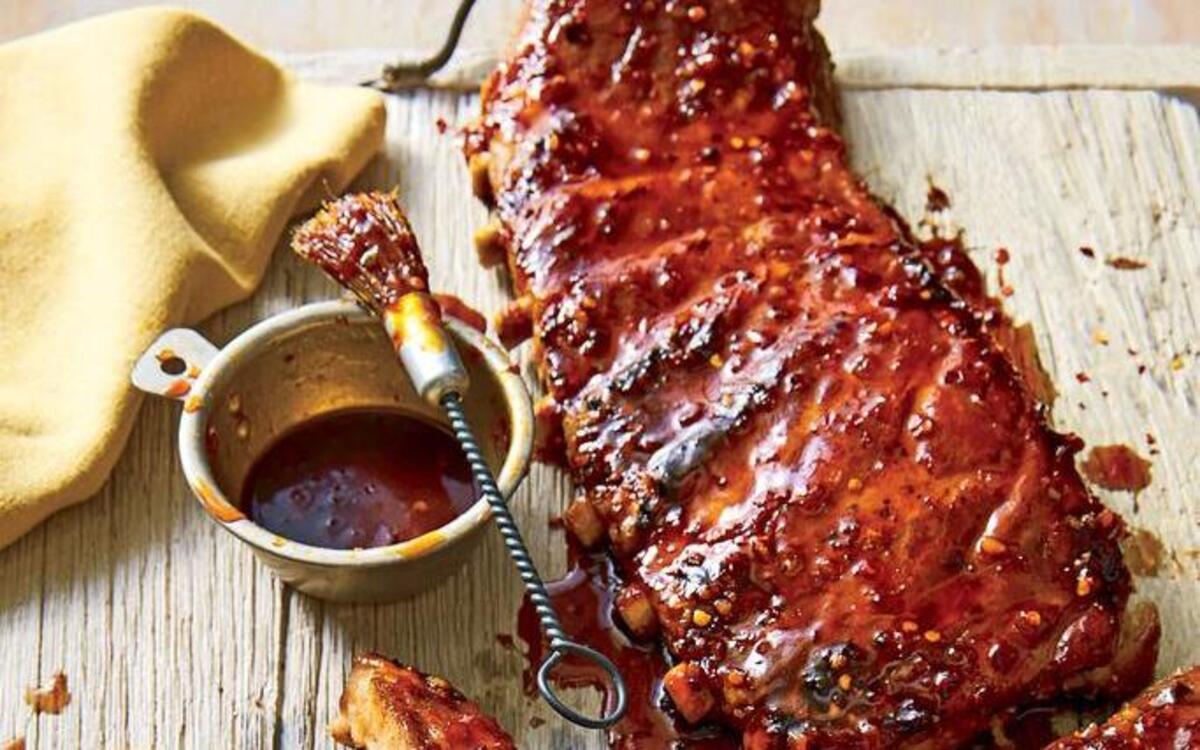 
Honey-Soy Lacquered Ribs from “The Southern Living Ultimate Book of BBQ”
