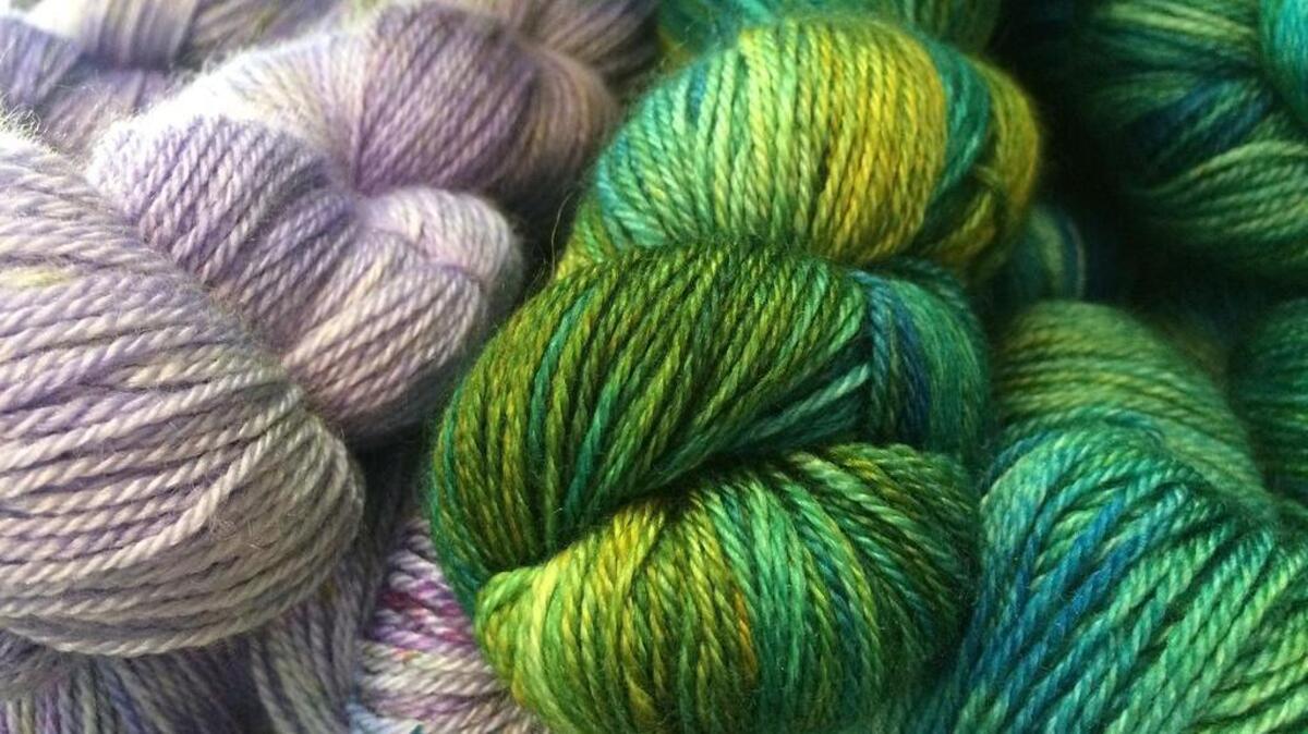 Some of the yarn available at Luna Lola, a new yarn and craft store opening on Rosewood Dr.
