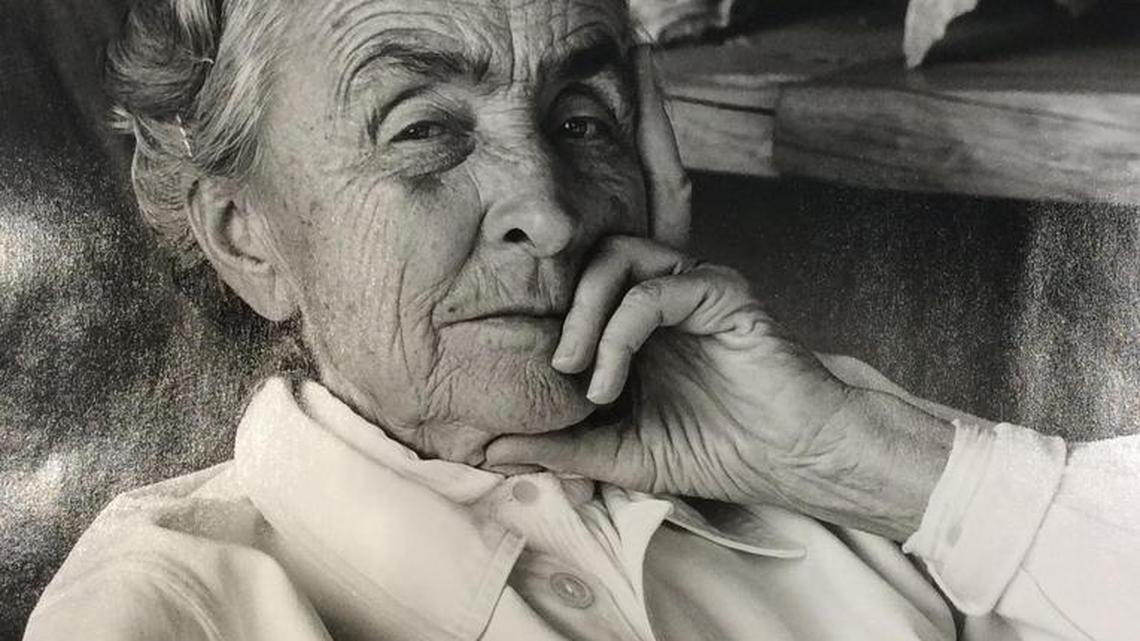 
Georgia O'Keeffe, taken in 1963 by famed photographer Todd Webb.
