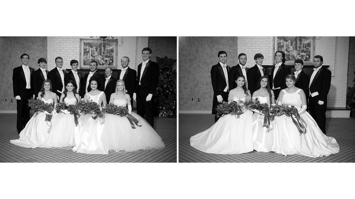 Lord Clarendon presented seven debutantes: Elizabeth Rose Coffey, escorted by William Columbus Coffey IV and Reid Foster Darby; Mary Geer Kirkland, escorted by Bailey Henry Kirkland and Kenneth Reaves Wannamaker; Mackenzie Elaine Ham, escorted by Tyler Watson Baker and Lane Olin Ham; Eadon Kressly Moody, escorted by Robert McFaddin Moody and Troy Ingram Clifford; Callie Elizabeth Graham, escorted by John William Graham and Tyler Logan Sprott; Caroline Elizabeth Land, escorted by William Anders Land and James Ceth Land (also presented as a son); and Olivia Dean Wilson, escorted by John Joe Wilson III and Raymond Bradley Davis.