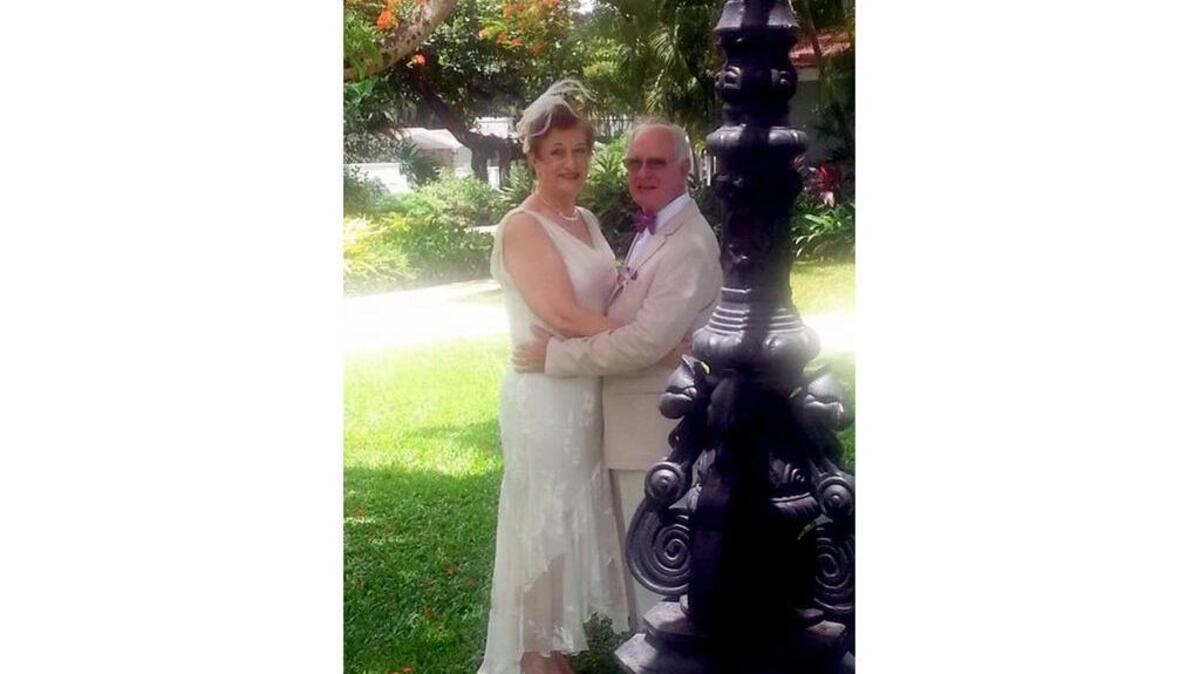 Jim and Lenora Alexander renewed their vows June 24 in St. Lucia.