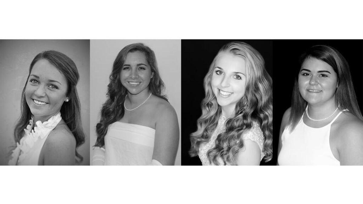 Logan Elizabeth Miller, Julia Taylor Smith, Kathryn Olivia Summers Cherup and Margaret Rebecca Robertson were presented December 19 at the Orangeburg Country Club.