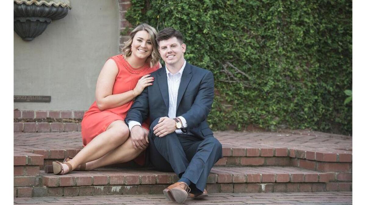 Erin Kemp and Aaron Mayes.