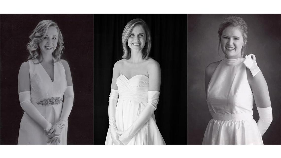 Miss Carman Marie Franklin, Miss Emily Harris Senn and Miss Lauryn Lindsay Smith were presented to society January 7 at the Carolinian Society’s annual ball at the Country Club of Newberry.