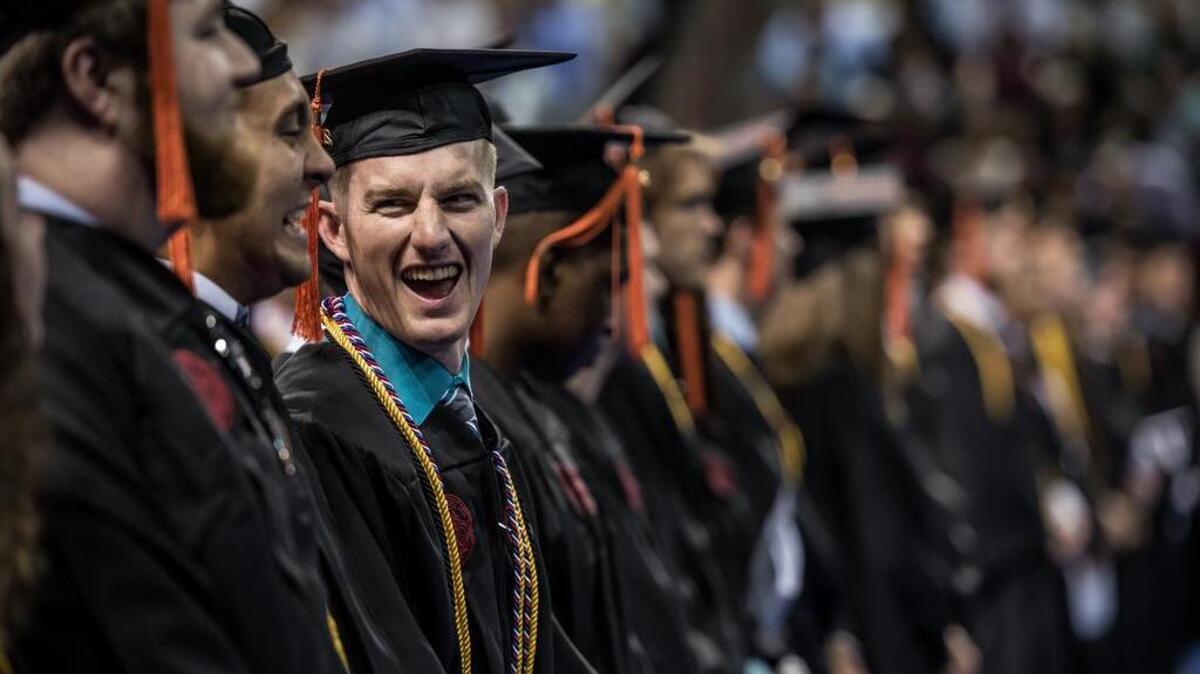 Graduation at the University of South Carolina.