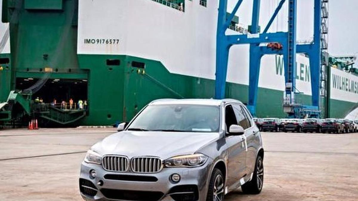 The 2 millionth BMW exported from South Carolina was loaded onto a ship in Charleston on Thursday.