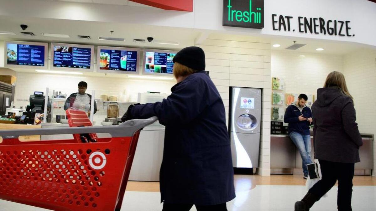 A Freshii restaurant at the Target store on New Brighton Boulevard in Minneapolis, Minn., earlier this month.