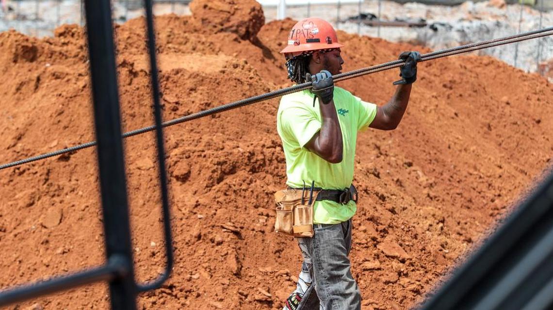 
Tevin Workman has worked in the construction trade since he was 18. He is currently working with Mashburn Construction on a hotel going up in the Vista. 
