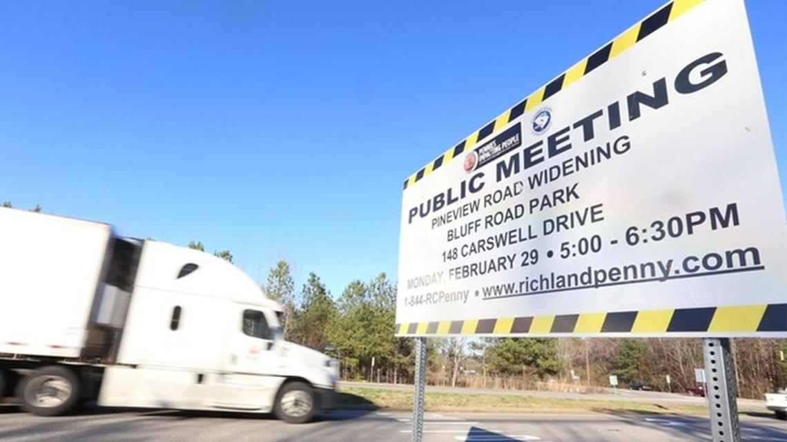 Pineview Road is planned to be widened near the site of what the county has envisioned as an industrial park. Road improvement projects in the area could spark companies’ interest in moving to the park, county leaders hope.