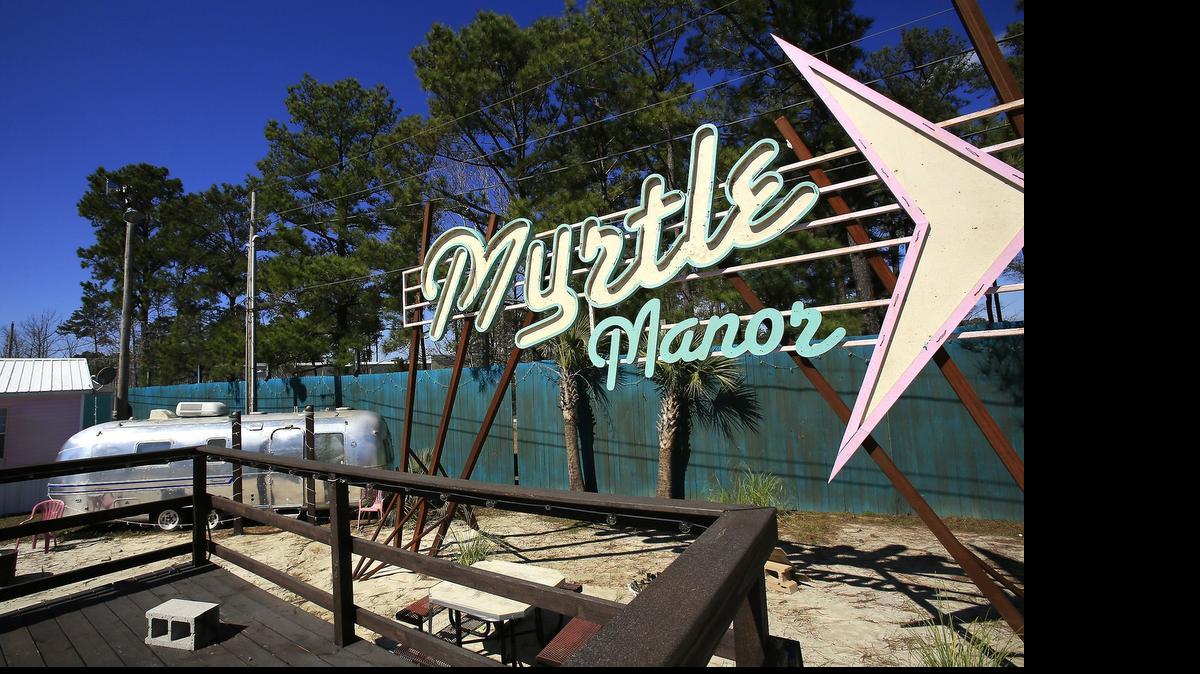 The setting of the new reality show "Welcome to Myrtle Manor" is at the back of Patrick's Mobile Home Park off Hwy. 15 in Myrtle Beach. The Sun News Photo by Steve Jessmore sjessmore@thesunnews.com