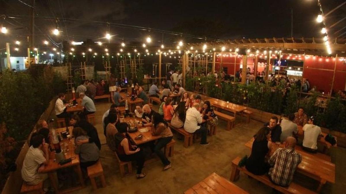 A beer garden such as this one in Miami’s Wynwood Art District is what Scott Burgess hopes to start in Columbia.