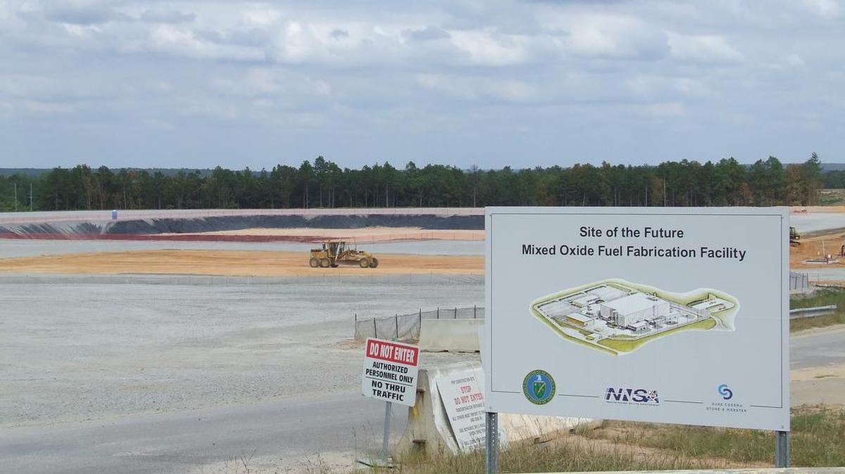 
Construction of a mixed oxide fuel factory is under way at the Savannah River Site. This photo is of the area before construction started several years ago.
