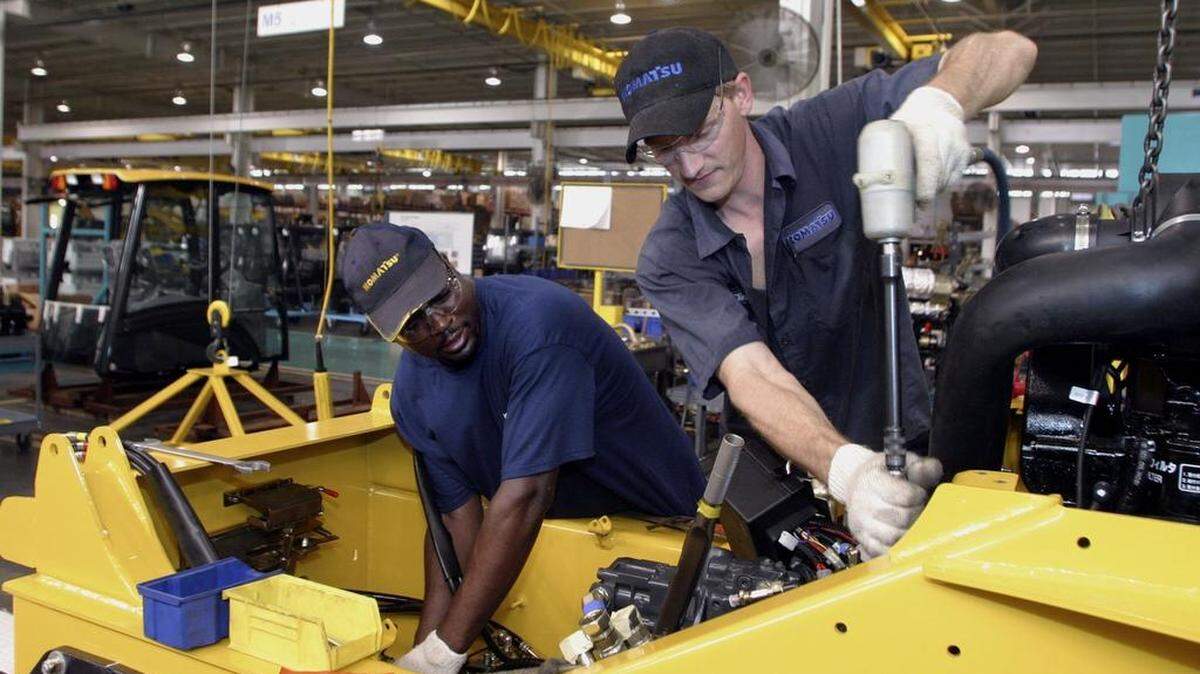 Workers at Komatsu in Newberry.