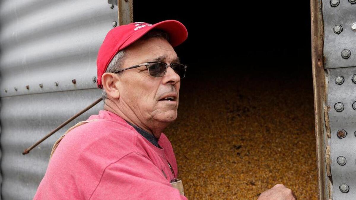 Blake Hurst, a corn and soybean farmer and president of the Missouri Farm Bureau, stands by a corn silo on his farm in Westboro, Mo. U.S. President Donald Trump has vowed to redo the North American Free Trade Agreement, but NAFTA has widened access to Mexican and Canadian markets, boosting U.S. farm exports and benefiting many farmers. Hurst says NAFTA has been good for his business and worries that he'll lose out in a renegotiation.