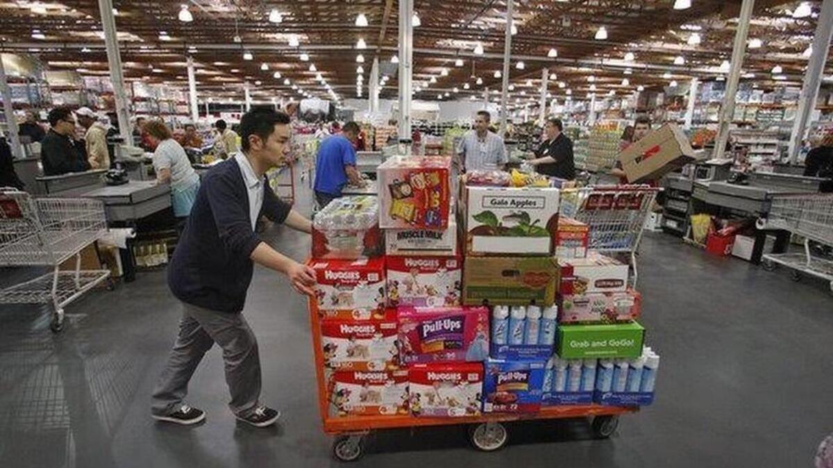 
A shopper at a Coscto store in Portland, Ore.
