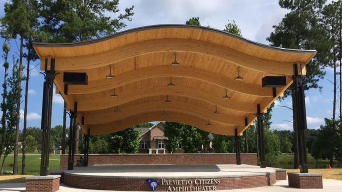 The Palmetto Citizens Amphitheater will open next month.
