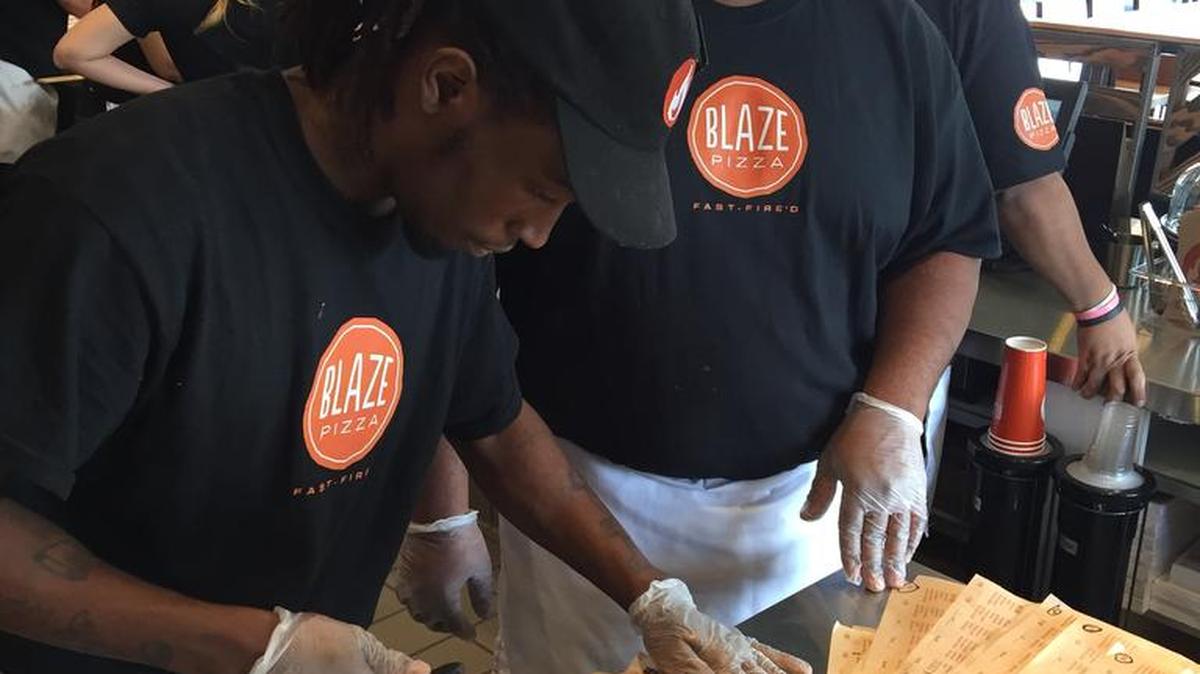 Blaze Pizza will open Friday near Harbison Boulevard.