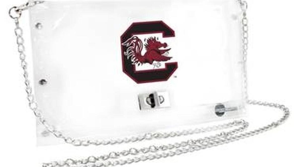 Pittsburgh-based Little Earth Productions has created an assortment of Gamecock-themed, stadium-approved bags to choose from, with various styles and sizes for all types of fans.