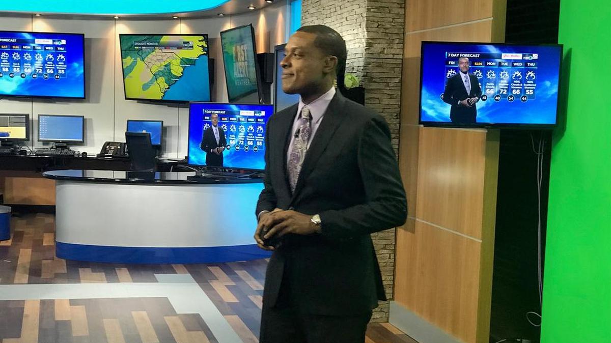 WIS meteorologist Dominic Brown.