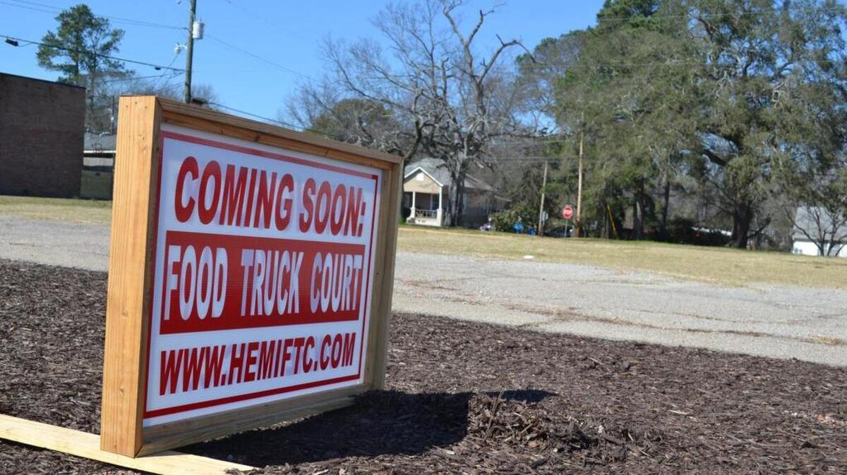A food truck court is scheduled to open in two weeks at 728 Meeting St. in West Columbia.