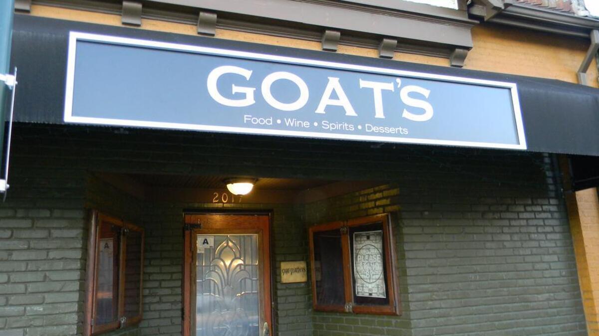 
Goat’s is scheduled to open in a few weeks at the former Goatfeather’s on Devine Street in Five Points. 
