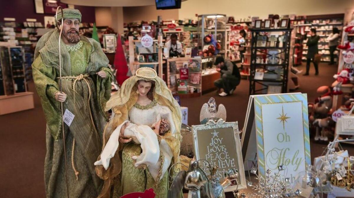 Family Christian Stores is one of the three major Christian bookstores in Columbia. Christmas is a busy time as customers shop for gifts.