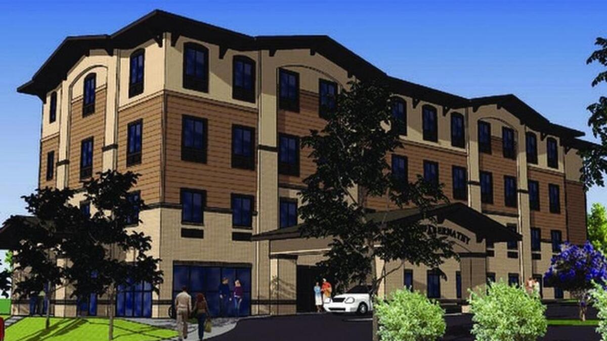An artist's rendering of The Abernathy at Clemson.