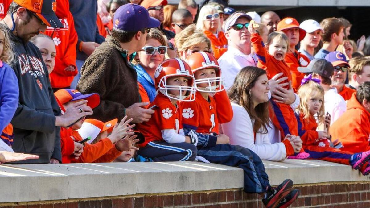 A gigantic pizza party at Memorial Stadium on Dec. 6 was just way fans celebrated the Clemson Tigers’ success.