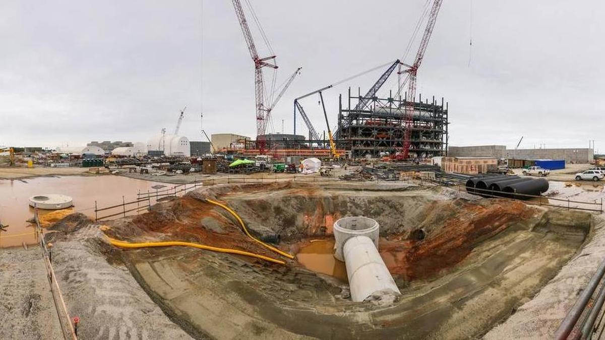 One of two reactors under construction at the V.C. Summer Nuclear Generating Station in Jenkinsville.
