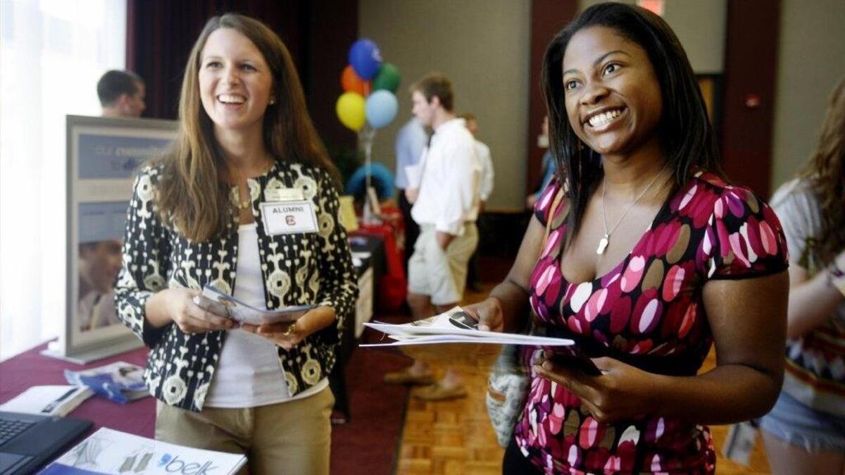 FILE PHOTO: Job fair in 2012 at USC’s Russell House in Columbia.