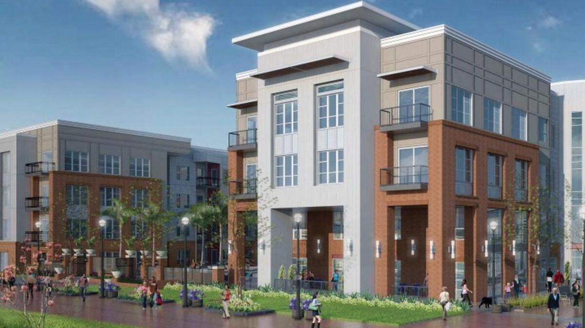 A rendering of one of the buildings in the CanalSide expansion.