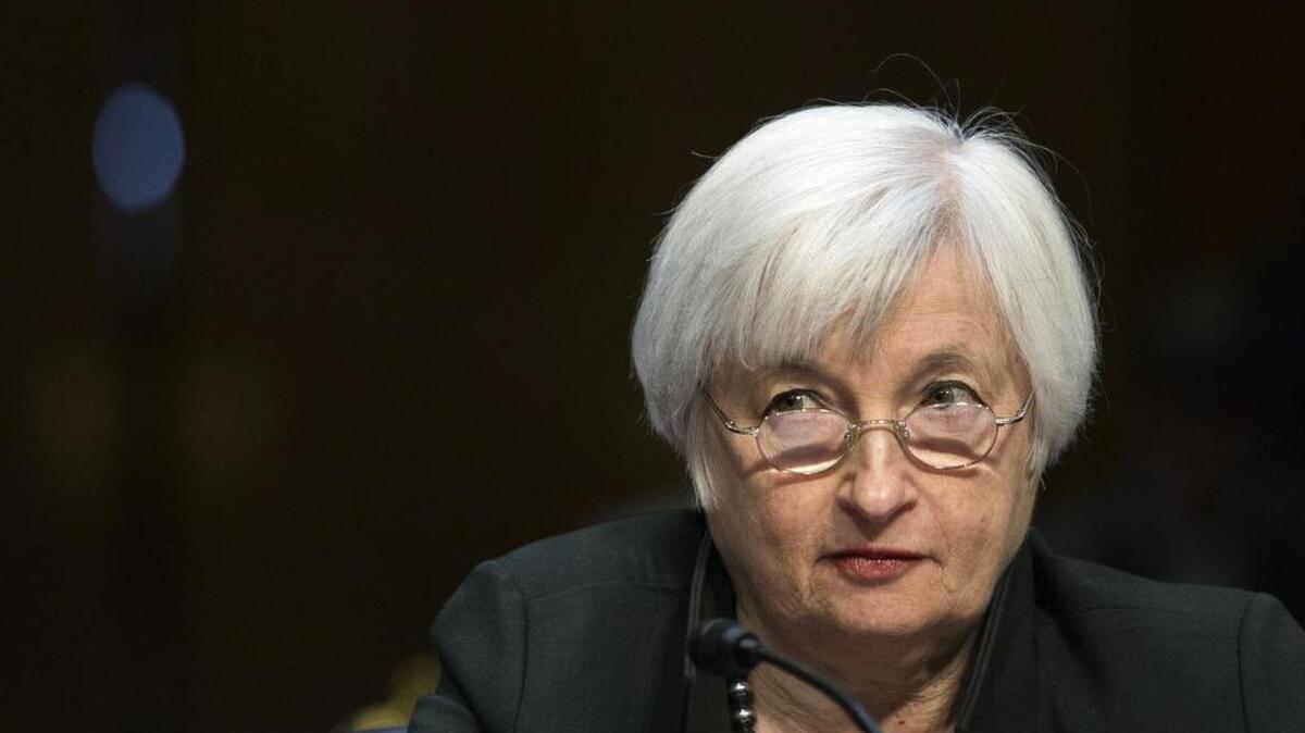 Janet Yellen, chair of the Federal Reserve, listens to opening statements at a congressional committee hearing in Washington, D.C., earlier this month. Yellen delivered a cautiously upbeat outlook for the U.S. economy, signaling the conditions necessary for an interest-rate increase have been met and that she hopes to tighten monetary policy slowly after a rate hike.