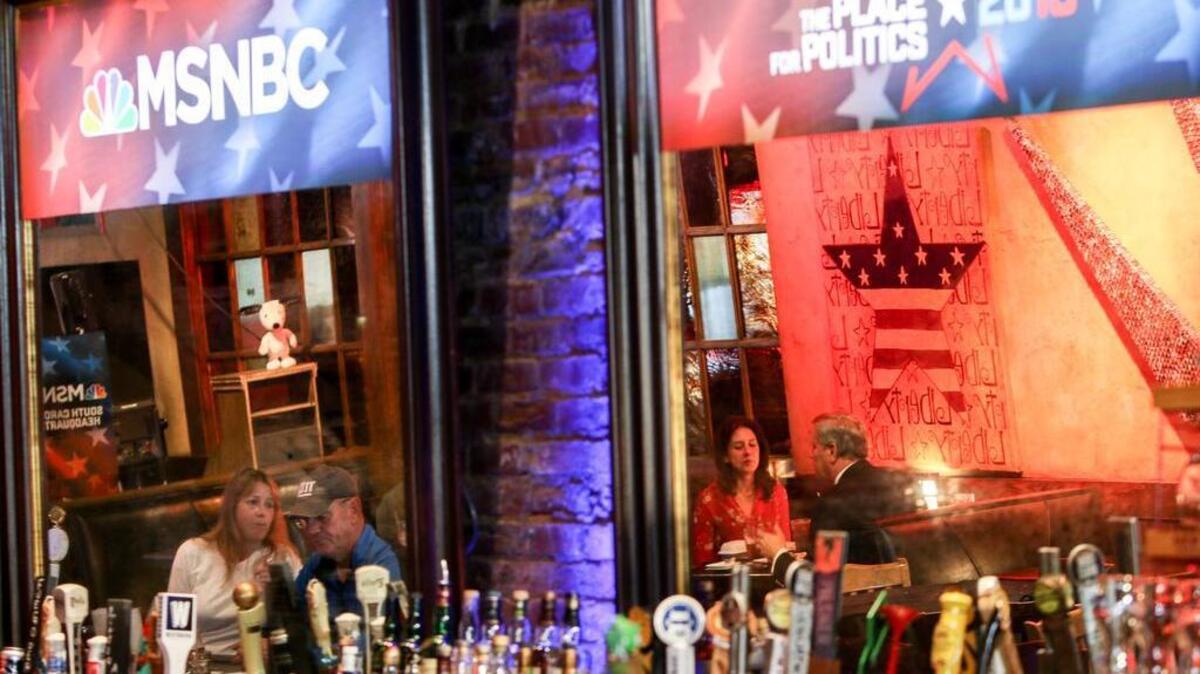 MSNBC has been broadcasting live from the Liberty Tap Room in the Vista. The presidential primaries are expected to give an economic boost to Columbia and South Carolina.