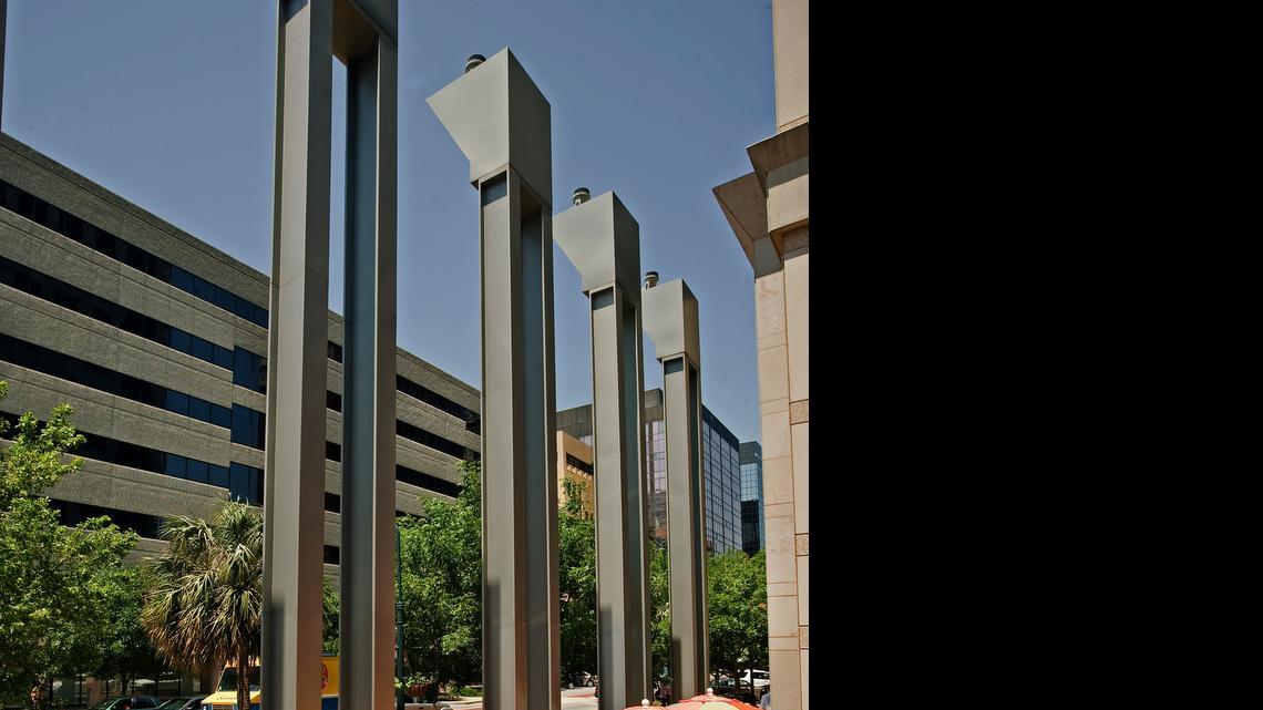 
Folks enjoy lunch at Zoe's Kitchen, which operates on the 1st floor of the Meridian Building on Main Street. 
