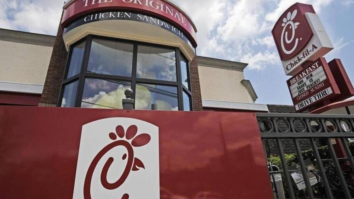 A Chick-fil-A fast food restaurant in Atlanta in a July 2012 file photo.