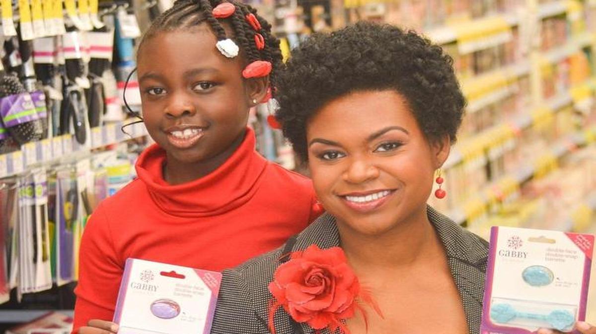 Nine-year-old Gabrielle Goodwin of Columbia and her mother, Rozalynn, are putting their Double Face Double Snap hair barrettes on heads around the world.