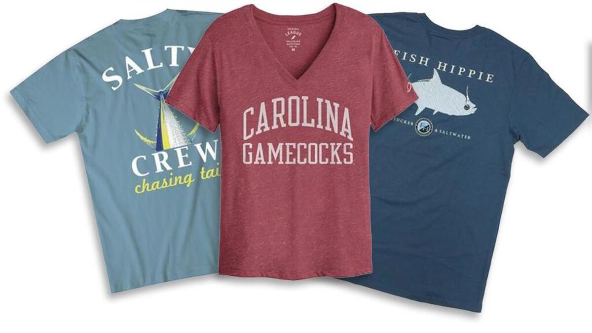 Some of the casual clothing options from Palmetto Moon. The newest location opens Oct. 21 in Columbiana Centre.