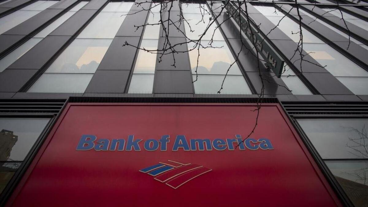 A Bank of America branch in Manhattan. The bank is nearing an employment milestone: It might soon have fewer workers than it did before its last two major acquisitions.