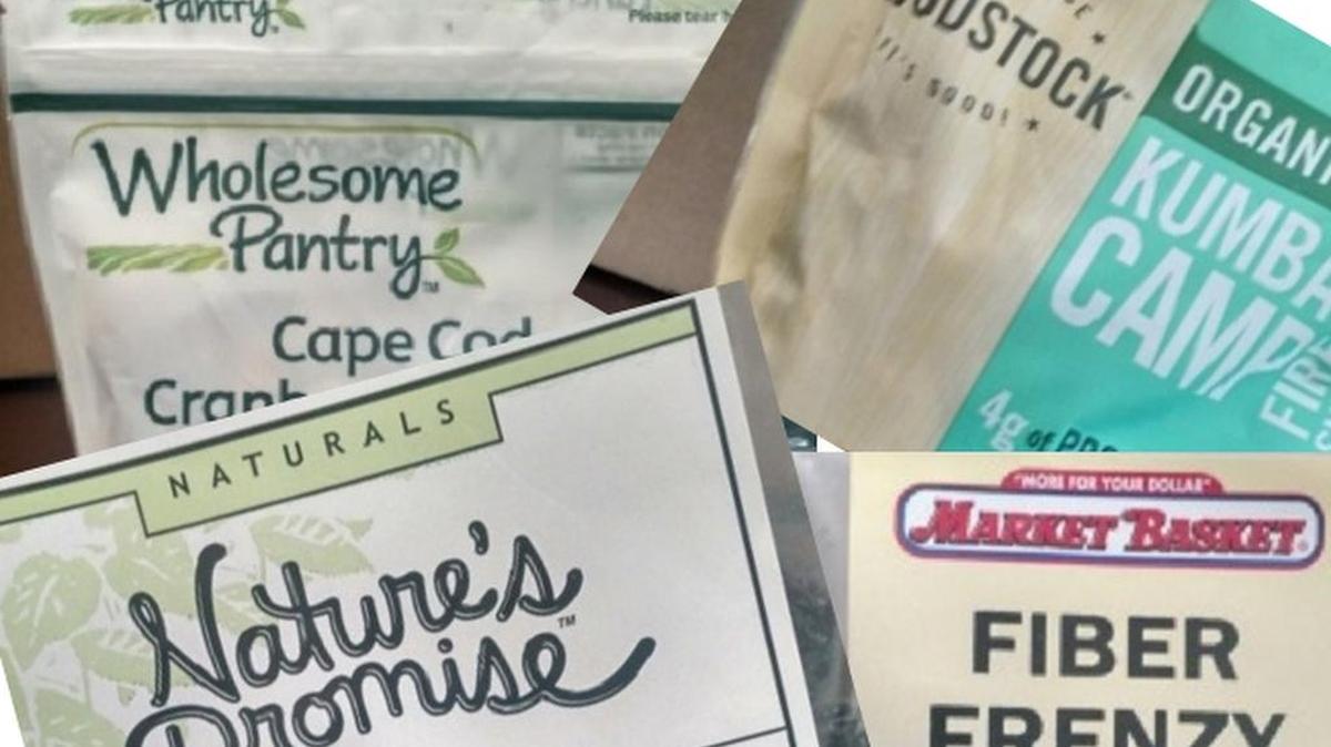 Brand names of trail mix covered by recall notice.
