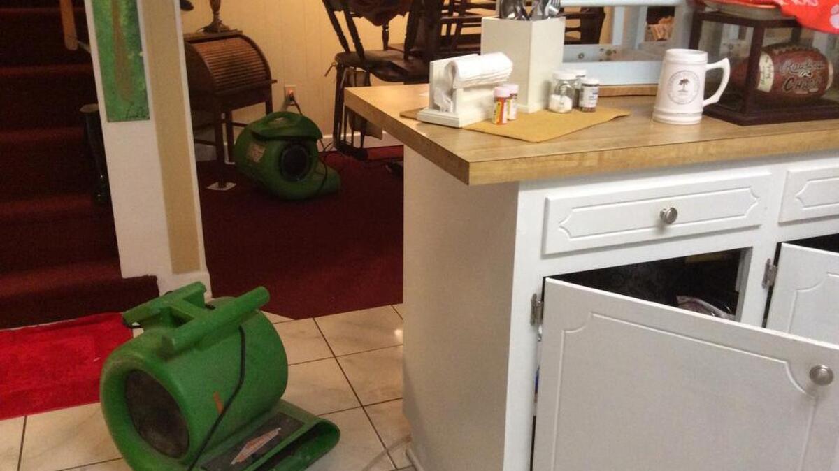 
SERVPRO of Lexington County assists a customer whose home was flooded last week.
