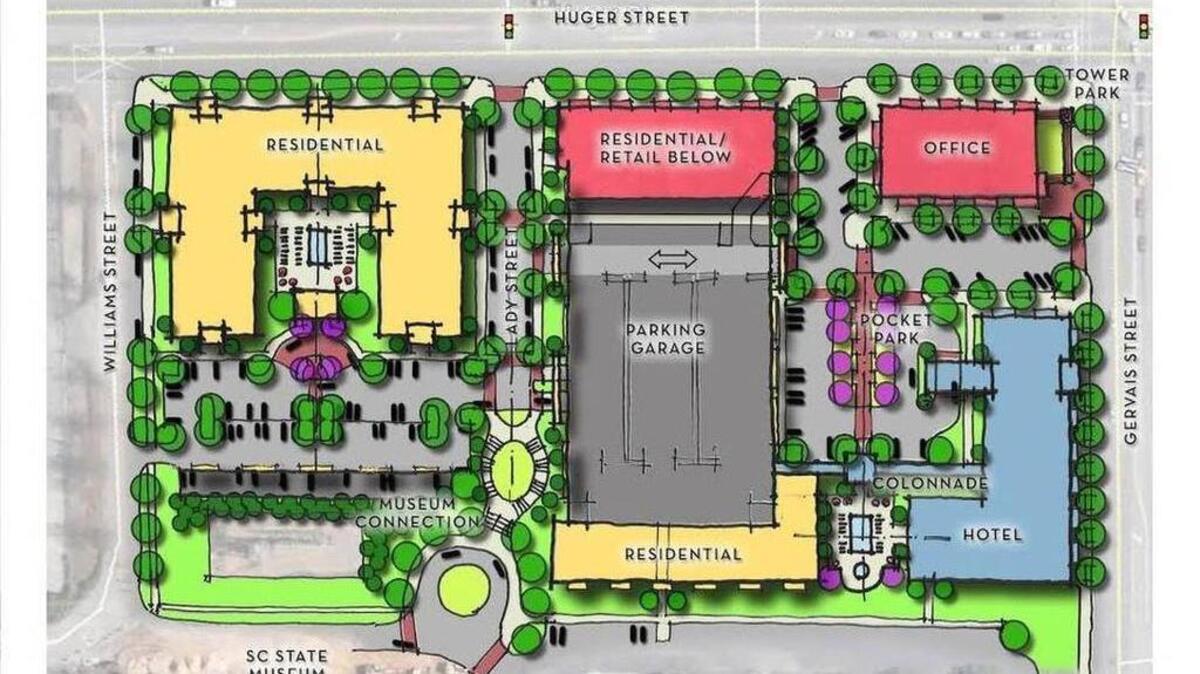 A rendering of the proposed Kline City Center.