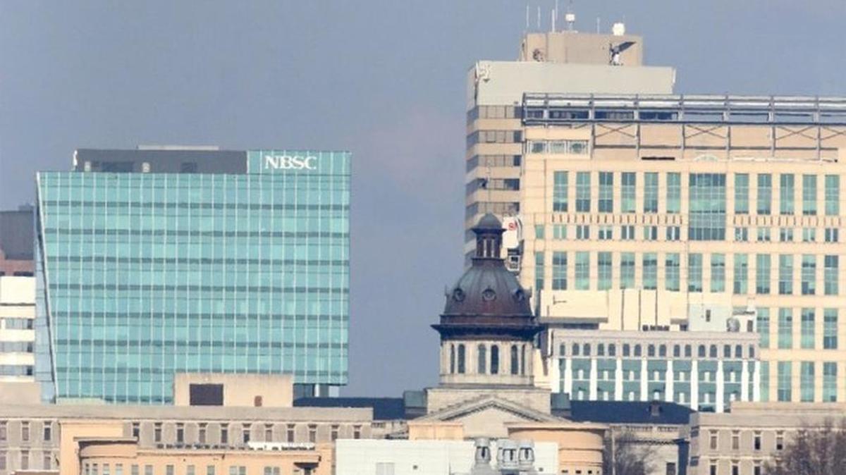 A view of Columbia's skyline on Dec. 31, 2014.